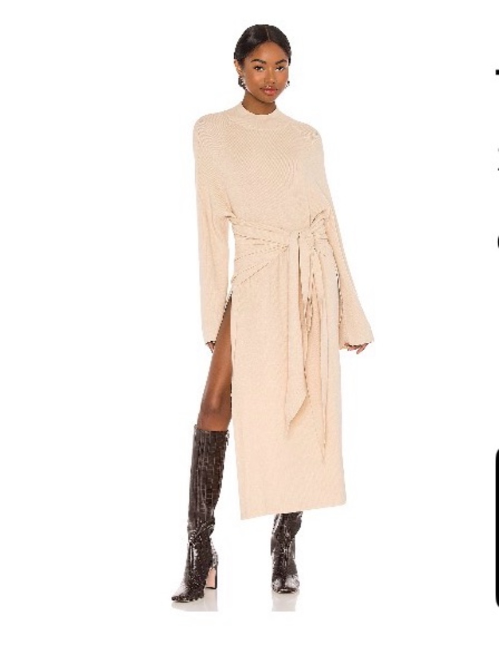 SNDYS Tied up Knit dress